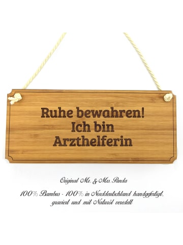 Mr. & Mrs. Panda Hinweisschild Arzthelferin mit Spruch in Keine Angabe