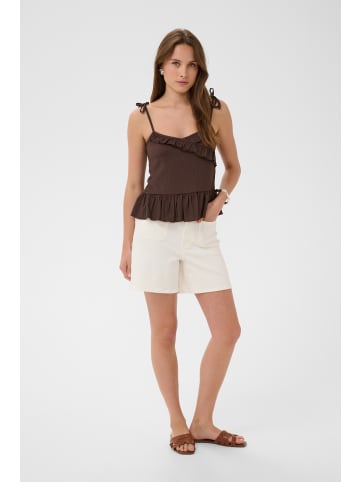 Kaffe Kurzarm-Bluse KAkristina Regular fit in Coffee Bean