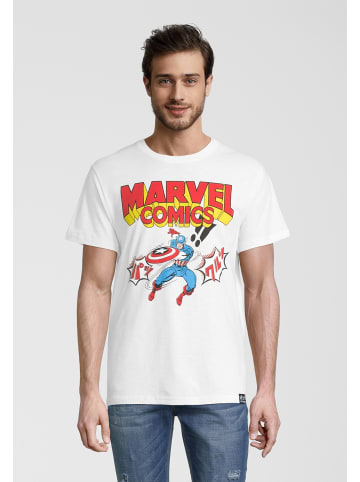 Recovered T-Shirt Marvel Comics Captain America Japan in Weiß