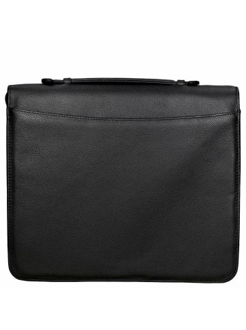 D&N Easy Business - Schreibmappe mit Steckfächern 34 cm in schwarz