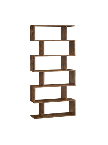 VASAGLE Bücherregal Custos in Braun - (B)70 x (H)191.6 x (T)24 cm