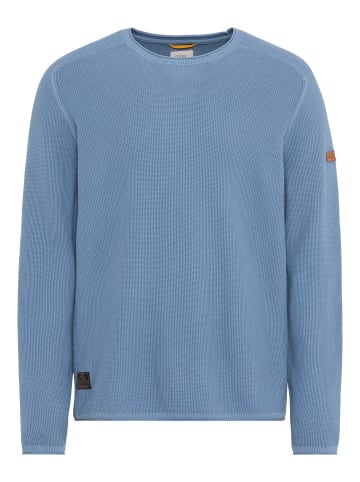 Camel Active Feinstrickpullover aus organic Cotton in Blau