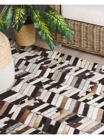 Beliani Patchwork AKYELE in Bunt/Weiß/Braun - (W) 160 x (H) 1 x (L) 230 cm