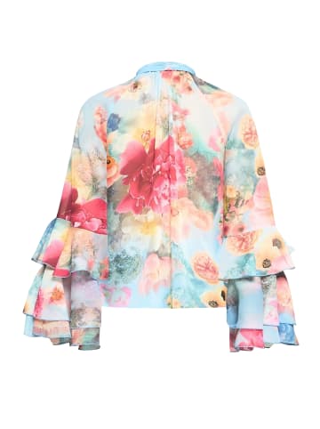 Vera Mont Chiffonbluse mit Volant in Blue/Rosé