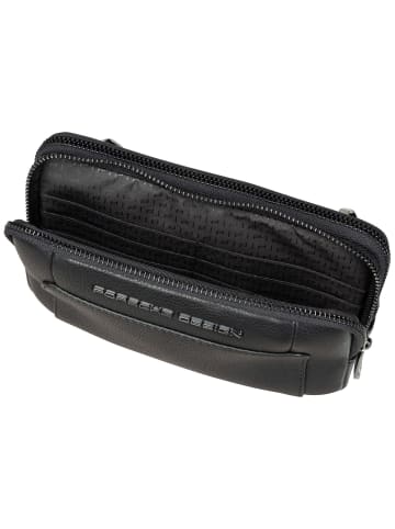 Porsche Design Rucksack Roadster Leather Travel Pouch in Black