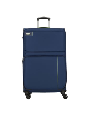 D&N Travel Line 6704 4-Rollen Trolley 75 cm in blue green