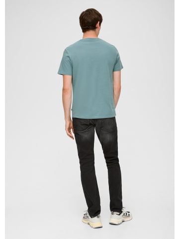QS T-Shirt in 63D0_helles petrol