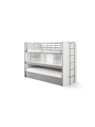 58 aufm Kessel HOCHBETT Kalinda 222x161x102 aus Holzwerkstoff+Metall Weiß/Silbergrau