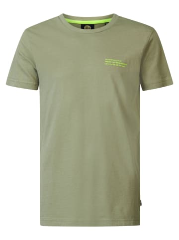 Petrol Industries T-Shirt mit Rückenaufdruck Coraluxe in Grün