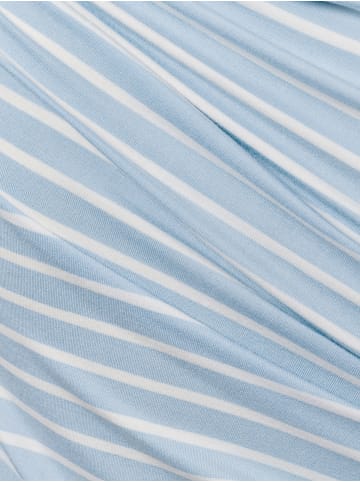 comma T-Shirt in hellblau weiß