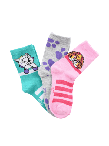 Paw Patrol Mädchen Socken 6er Pack Skye Everest in Mehrfarbig