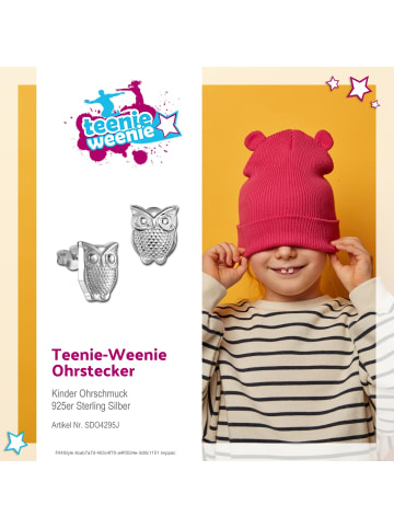 Teenie-Weenie 925er Sterling Silber Kinder Ohrstecker Eule Ohrring