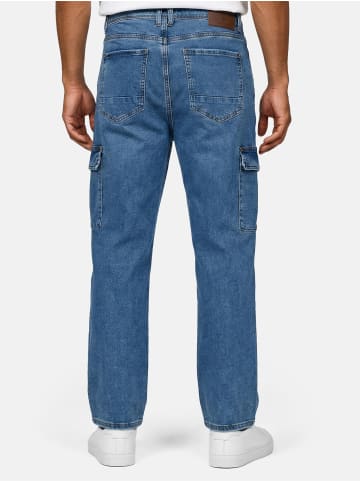 Tazzio Cargo Jeans "A112" - Regular Fit - in Blau