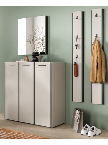 Inn.Furn Garderobe Set 4-teilig in kaschmir 185 cm, Flurmöbel mit Soft-Close