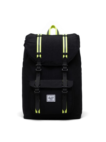 Herschel Little America Mid 17 - Rucksack 40 cm in black enzyme ripstop/black/safety yellow