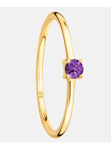 Diamant L'éternel Ring aus 375 Gelbgold mit Amethyst