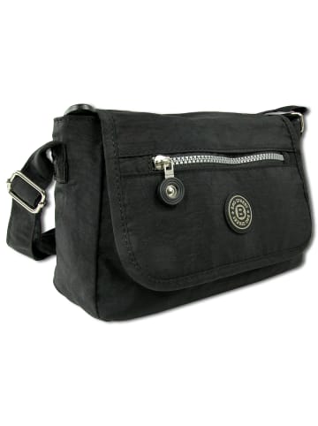 Bag Street Umhängetasche Nylon schwarz ca. 22cm