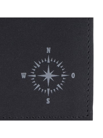 oxmox New Cryptan Geldbörse RFID Schutz 13 cm in schwarz-windrose 2.0grey