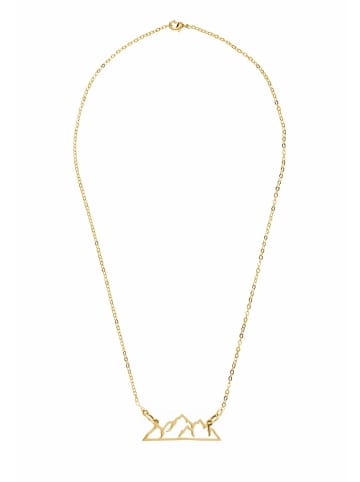 Gemshine Halskette Alpin Berg Klettern Natur und Sportschmuck in gold coloured