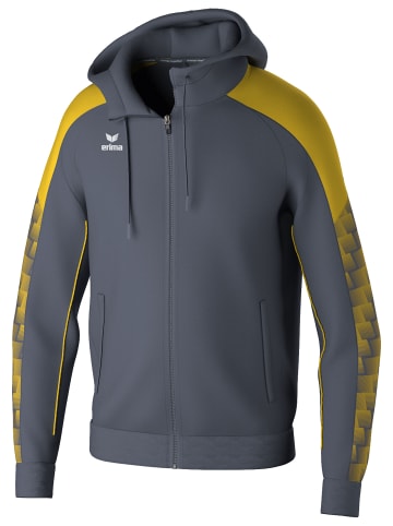 erima Herren Trainingsjacke Mit Kapuze in slate grey/gelb