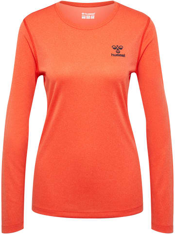 Hummel Hummel T-Shirt Hmlsprint Training Damen in SPICY ORANGE MELANGE