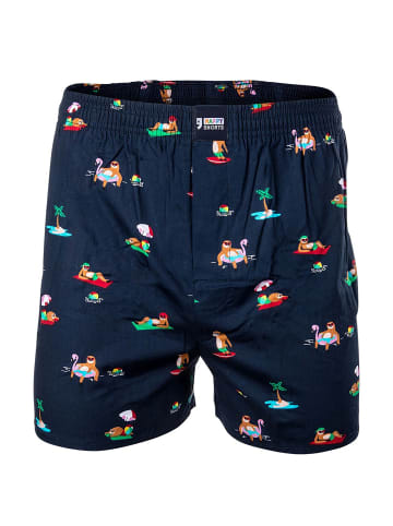 Happy Shorts Web-Boxershorts 3er Pack in Poolparty/Donkeys/Mexican Cactus