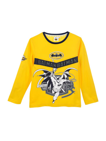 Batman Langarmshirt Longsleeve in Gelb