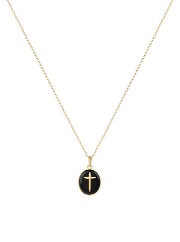 Elli Halskette 925 Sterling Silber Kreuz in Gold