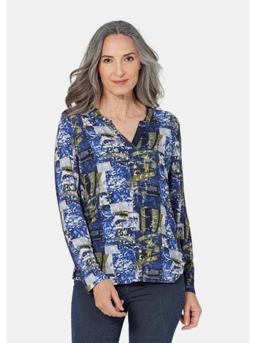 GOLDNER Tunikashirt Tunikashirt mit Effektdruck in graphit / gemustert
