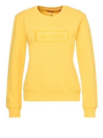 smiler. Sweatshirtpullover Cuddle. in GELB