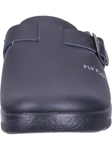 FlyFlot Klassische Hausschuhe, Clogs ohne Absatz in schwarz