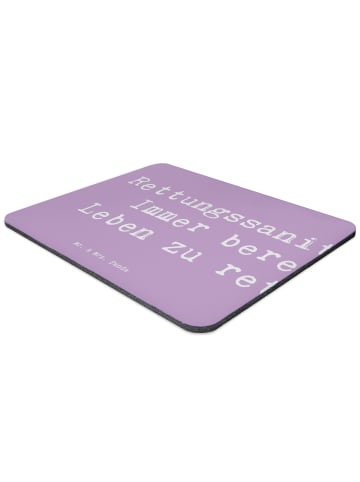 Mr. & Mrs. Panda Mouse Pad Spruch Rettungssanitäter Held mit Spruch in Lavendeltraum
