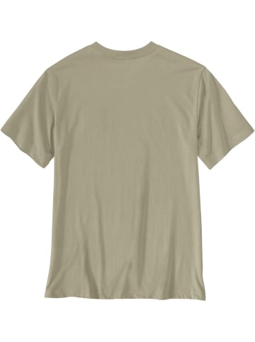 CARHARTT  T-Shirt Camo Logo in beige