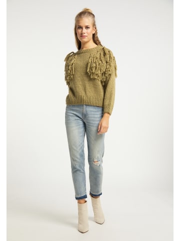 VIRITA Women Pullover in Grün Oliv
