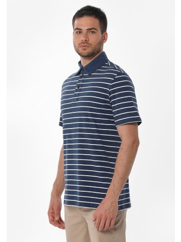 Organication Poloshirt "MOR13643" in Navy/Cremeweiß