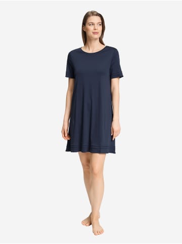 Hanro Nachthemd Pilar in deep navy