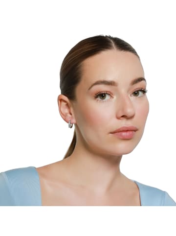 Steel_Art Creolen Damen Beke silberfarben poliert in silberfarben poliert