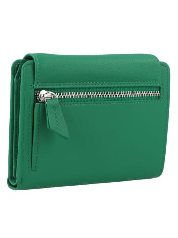 Braun Büffel Joy Geldbörse RFID Schutz Leder 12 cm in fern green