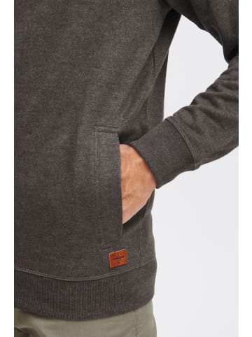 BLEND Sweatshirt BHAlio 20705477 ME Sweatshirtjacke mit zwei Eingriffstaschen in dunkelgrau