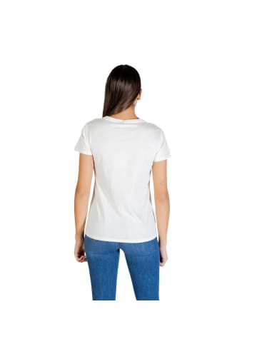 Liu Jo Creme Baumwolle T-Shirt