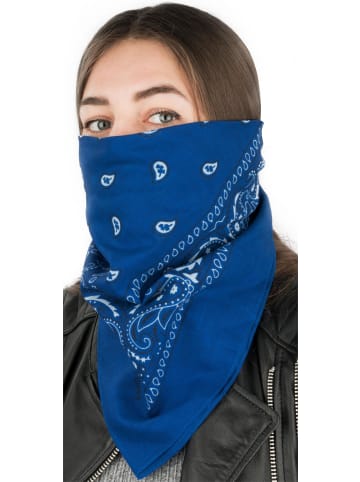 Normani Outdoor Sports 3 Bandana Kopftuch in Royalblau/Weiß