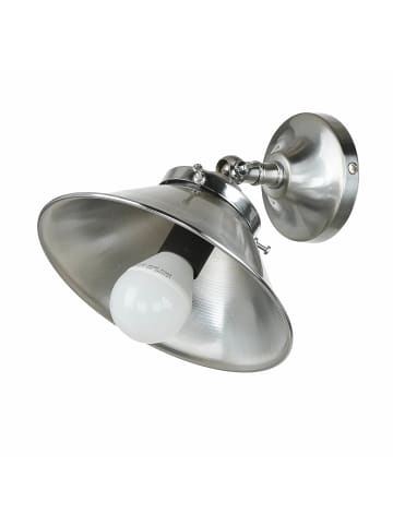 Licht-Erlebnisse Wandlampe (B)15 x (H)16 cm in Silber matt