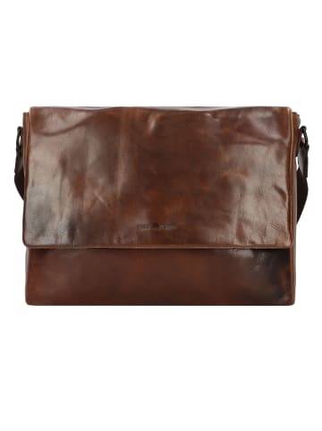Greenburry Messenger Leder 35 cm in coffee