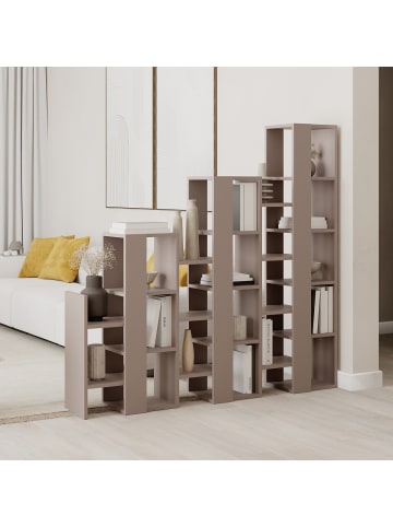 CALICOSY Regal ANISSA in Braun - (W) 158 x (H) 151 x (L) 29 cm