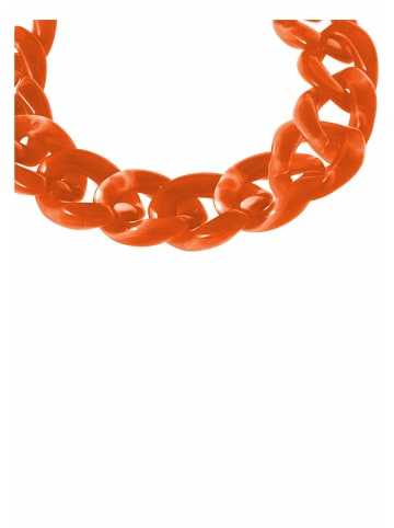 Gemshine Kette ohne Anhänger Orange Links in gold coloured