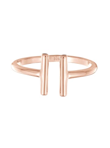 Elli Ring 925 Sterling Silber Geo in Rosegold