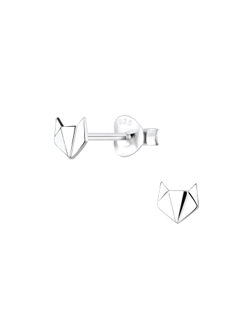 Alexander York Ohrringe, Ohrstecker ORIGAMI FUCHSKOPF in 925 Sterling Silber, 2-tlg.