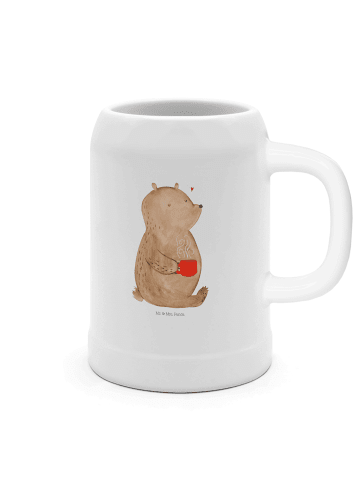 Mr. & Mrs. Panda Krug Bär Kaffee ohne Spruch in Weiß