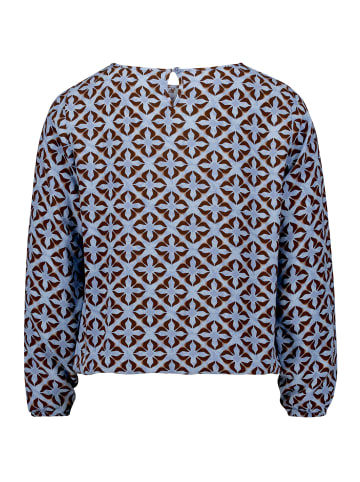 Betty Barclay Schlupfbluse langarm in Blau/Braun