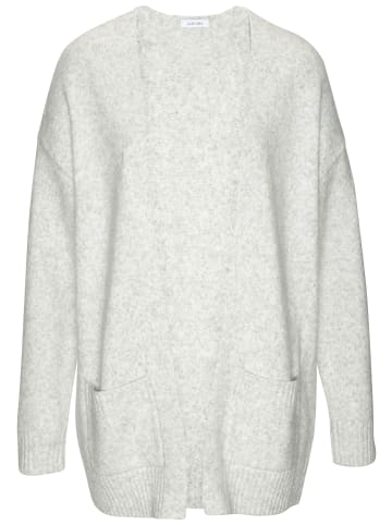 Vivance by Lascana Strickjacke in hellgrau meliert